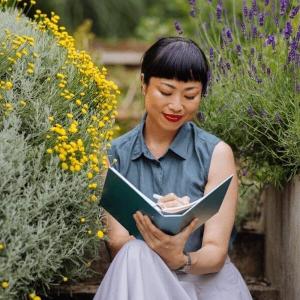 Journaling Holistic Wellbeing routine woman image